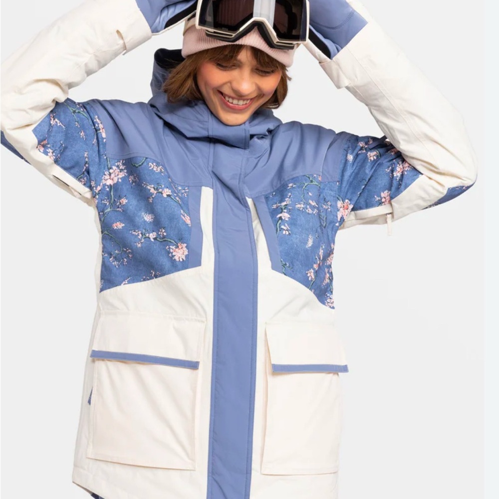 Roxy Chloe Kim Parka Snow Jacket - Women’s Large / Wild wind (BQY7)